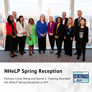 Linda and Dan take picture with fellow NHeLP ambassadors at the Spring Reception. 